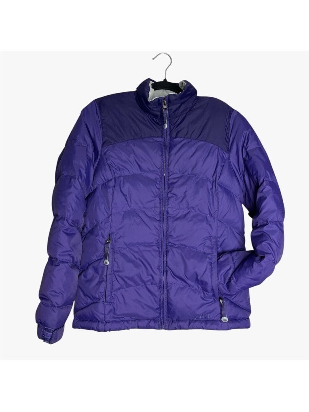 L.L. Bean Goose Down Purple Puffer Winter Jacket, size XS